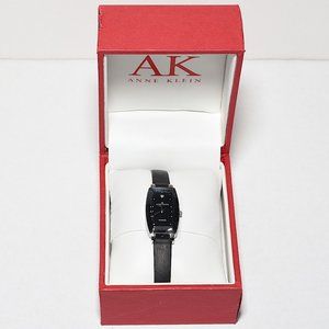 NIB Anne Klein Diamond with Leather Band Watch